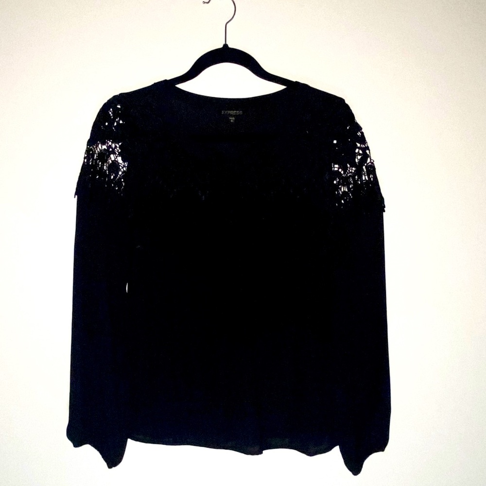 Black Lace Blouse